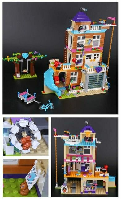 Lắp ráp kiểu lego friends -  ngôi nhà tình bạn