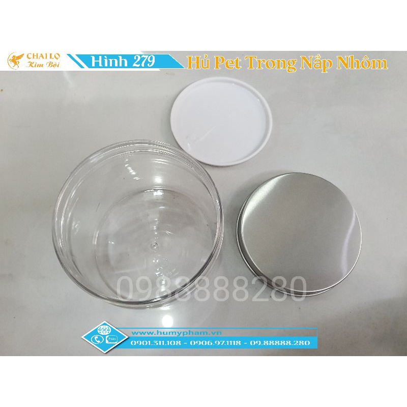 CHAI LỌ MỸ PHẨM - Hủ Pet Trong Nắp Nhôm