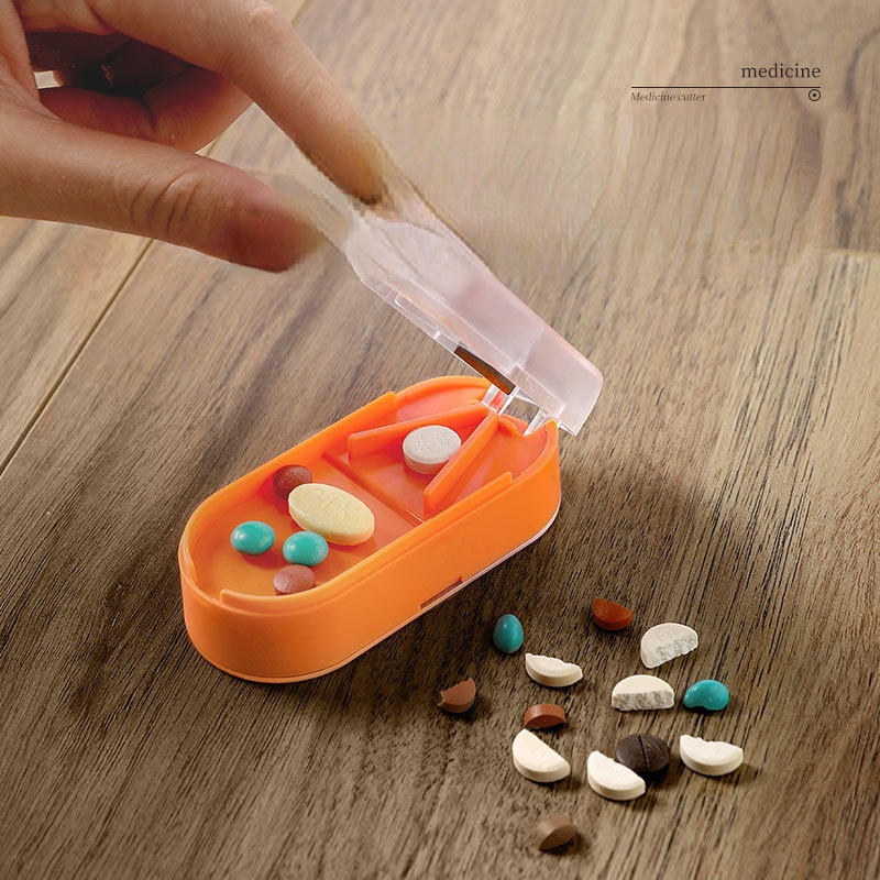 Hộp Đựng Thuốc Cỡ Nhỏ Trong Suốt Chia Ngăn Tiện Dụng Cho Gia Đình