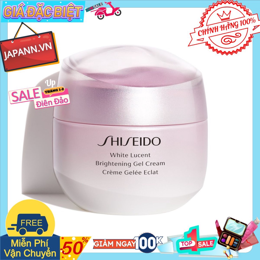 ♥𝐉𝐀𝐏𝐀𝐍𝐍.𝐕𝐍♥ Kem dưỡng tái tạo da, bổ sung độ ẩm suốt 24h Shiseido White Lucent Brightening Gel Cream #ＣＨÍＮＨ ＨÃＮＧ １００%