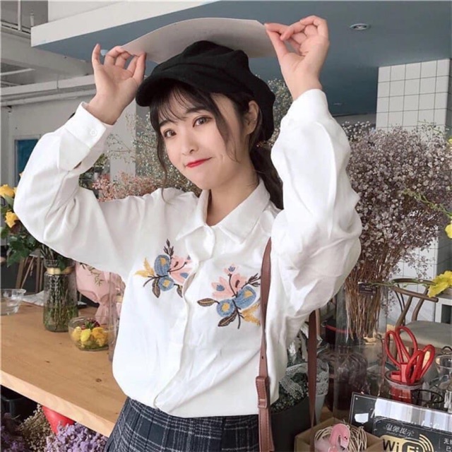 ÁO SƠ MI THÊU (CHIP TRANG