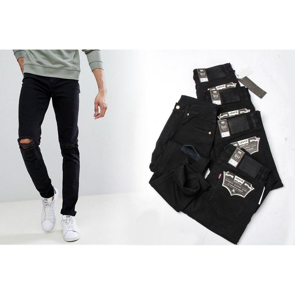 Quần Jean rách gối levis