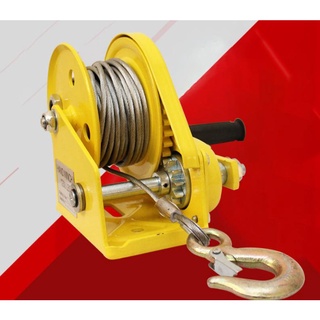 Tời quay tay vàng có cáp loại 1200Lbs