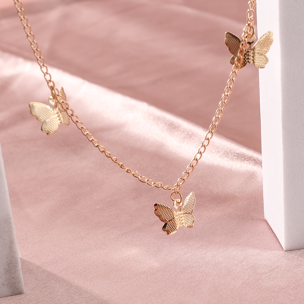 Dây Chuyền Mặt Hình Bươm Bướm Phong Cách Cổ Điển Thanh Lịch Thời Trang Nữ