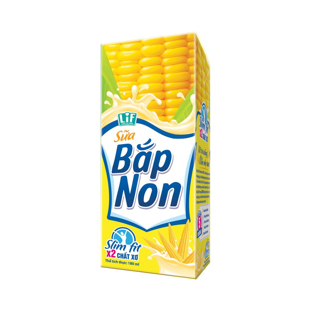 LIF_Sữa Bắp Non Thùng 24 Hộp x 180ml