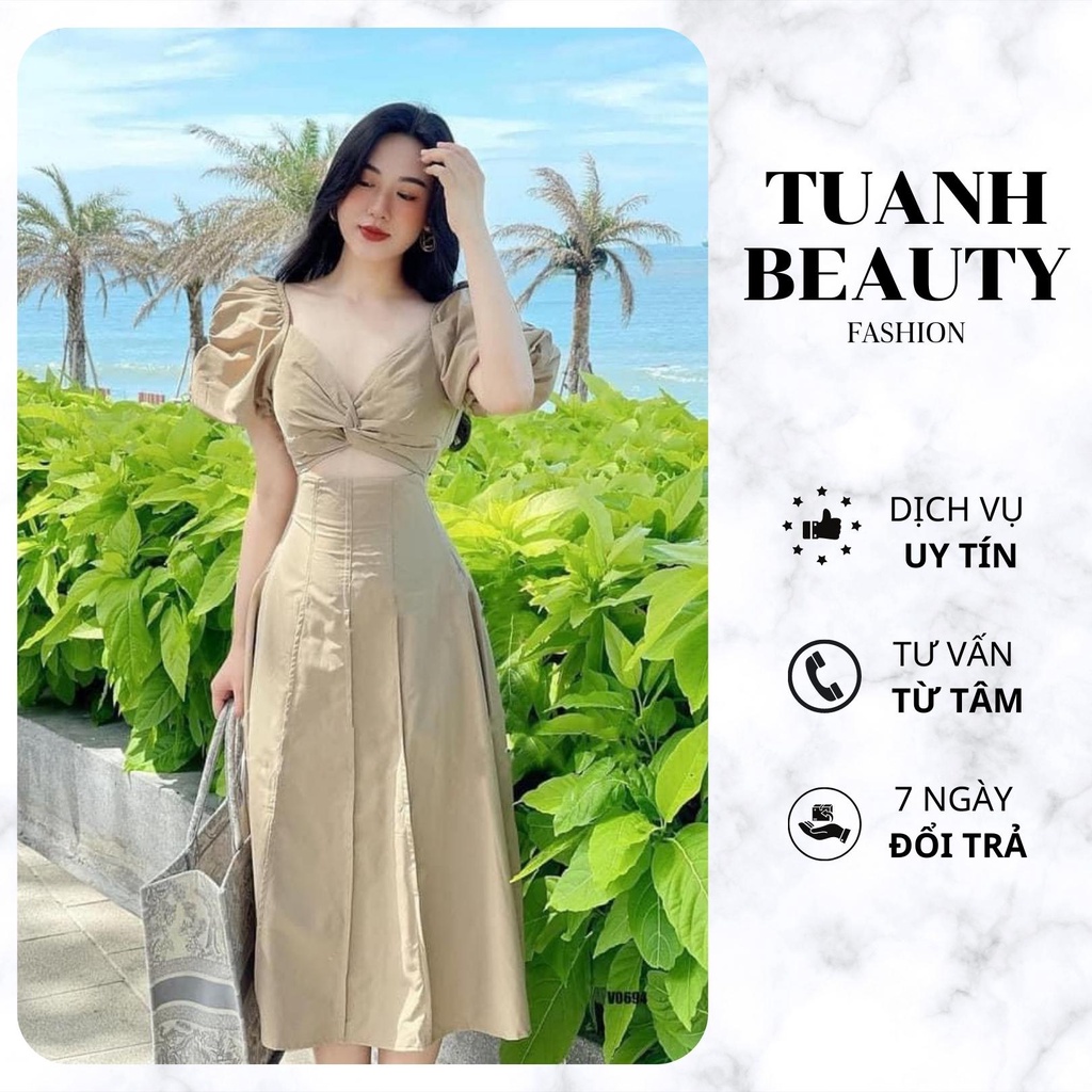 Váy V2 xoắn ngực hot trend (ảnh thật)