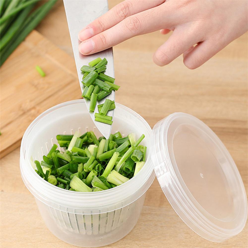 Hộp Bảo Quản Thực Phẩm Có Nắp Đậy Hình Tròn Tiện Dụng Cho Nhà Bếp I6L2