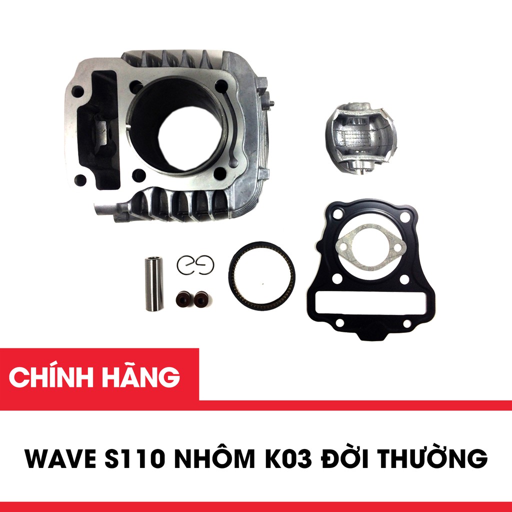 Xilanh  Wave S110 Nhôm K03 Đời Thường chính hiệu Daichi