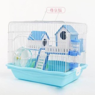 Lồng hamster biệt thự 2 tầng full đồ