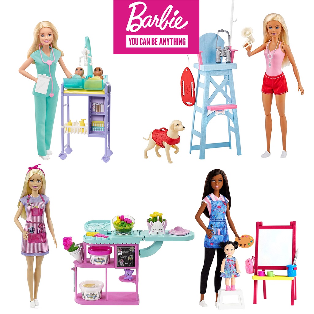 ​Bộ Sưu Tập Nghề Nghiệp Barbie Career Playset Nhiều Mẫu