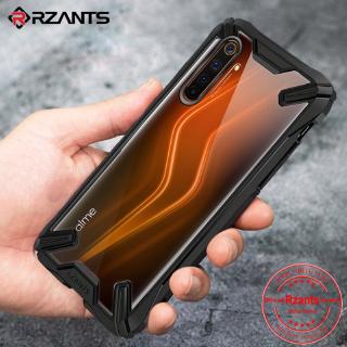 Ốp điện thoại cứng góc ôm sát gồ ghề chống sốc màu pha lê trong suốt cho Realme 6 Pro