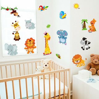 decal dán tường các con thú