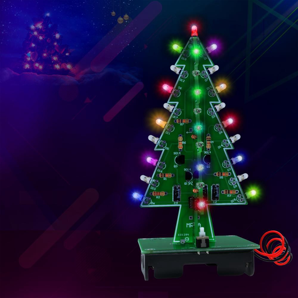 Cây Thông Trang Trí Giáng Sinh 3d Có Đèn Led 7 Màu Độc Đáo | BigBuy360 - bigbuy360.vn