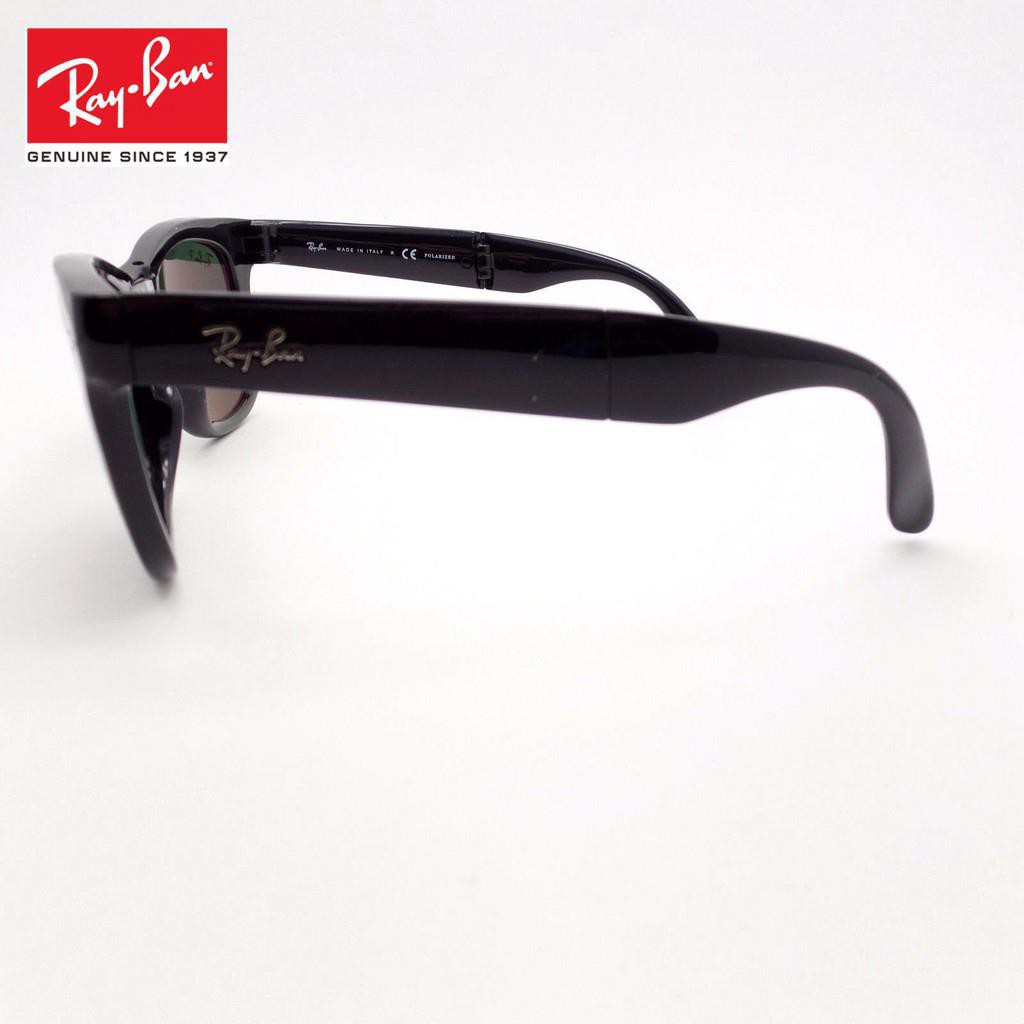 Kính Mát Phân Cực Màu Xanh Lá / Đen Ray Ban 4105 Gấp Gọn Được 601 / 58