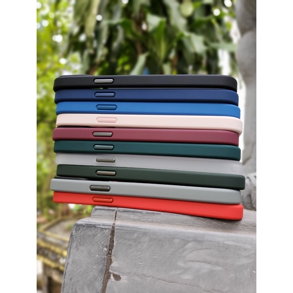 13 | 13 Pro | 13 Pro Max - Ốp lưng likgus nhám chống bám Vân tay Chống sốc Chính Hãng có màu hồng, xanh da trời viền màu