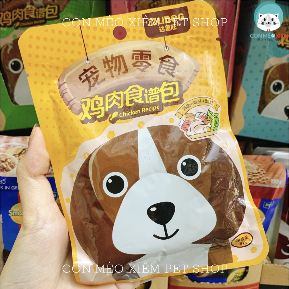 Pate cho chó Dali dog 85g bổ sung rau củ, thức ăn tăng cân dinh dưỡng chó lớn nhỏ cún cưng Con Mèo Xiêm