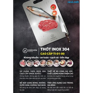 (Nhà Mới) Thớt inox kháng khuẩn