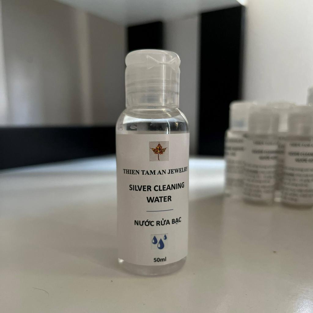 Nước rửa trang sức Bạc TTA Jewelry làm sạch dây chuyền, nhẫn, lắc tay, hoa tai TTAcleaning 50ml