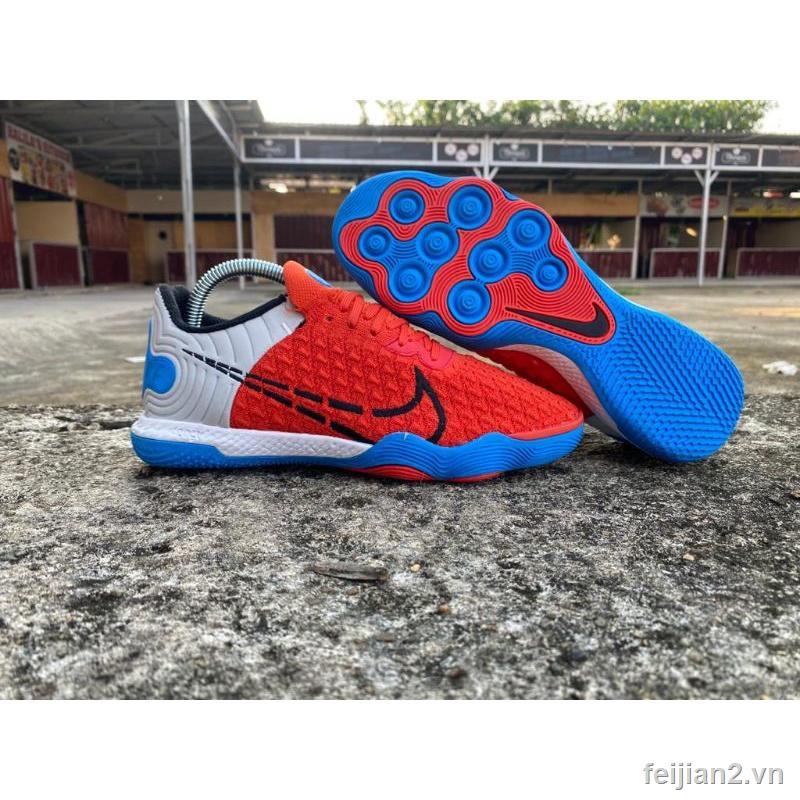 Futsal Kasut Bola Sepak Nike React Gato Giày Đá Banh Trong Nhà Màu Xanh Dương IC Cho Nam