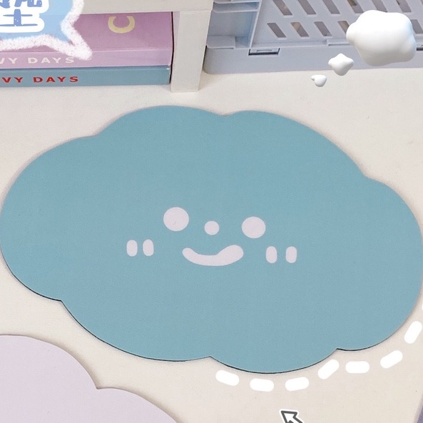 Tấm lót chuột đám mây xinh xắn cao su chống thấm nước LD13 Warm&amp;Cute