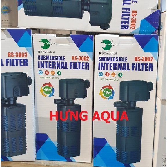 Máy lọc bể cá, máy lọc nước bể cá RS-3002/ 3003/ 3004 đa năng: lọc, tạo luồng, thồi oxy