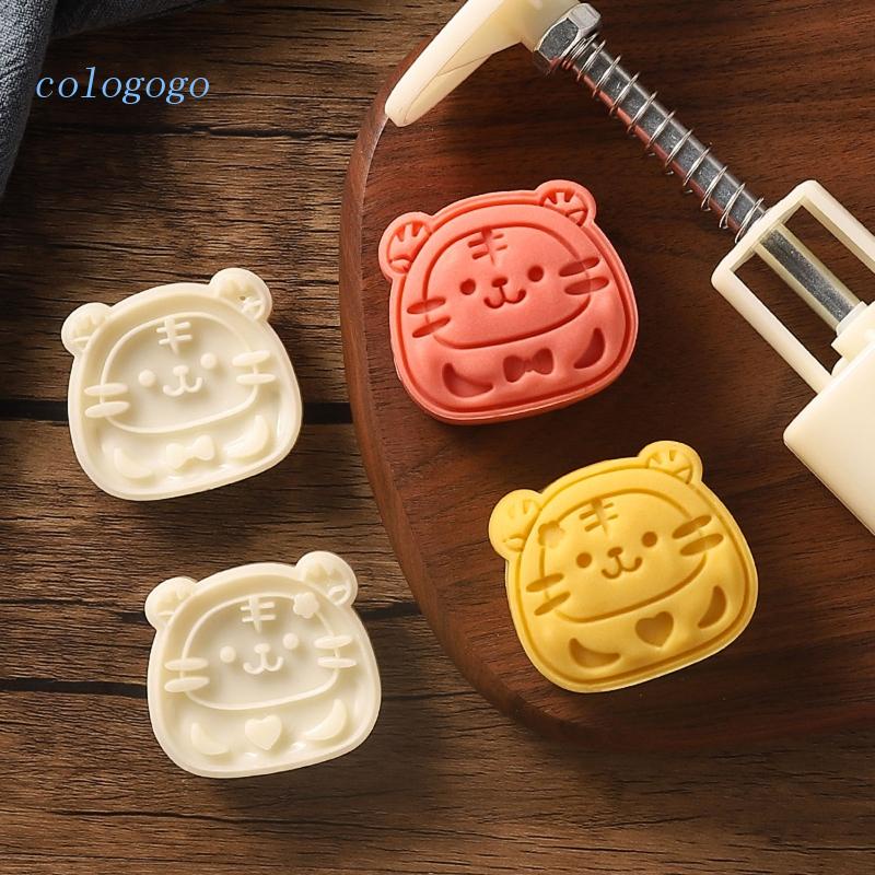 Khuôn Làm Bánh Trung Thu 50g Hình Con Hổ Bằng Nhựa Dễ Thương