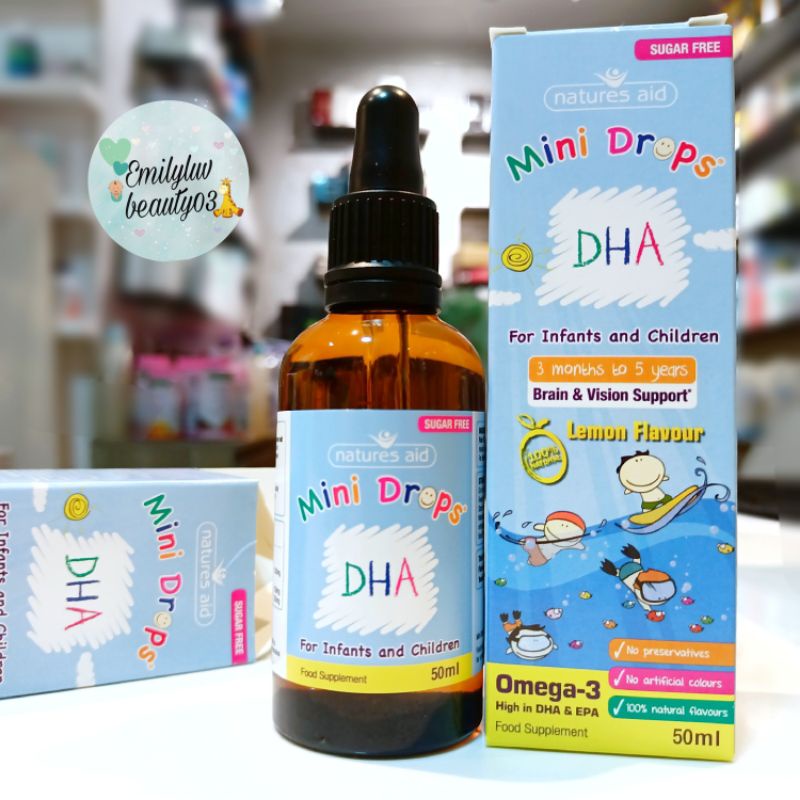 DHA Drops 50ml Dạng Giọt Cho Bé Từ 3 Tháng Đến 5 Tuổi