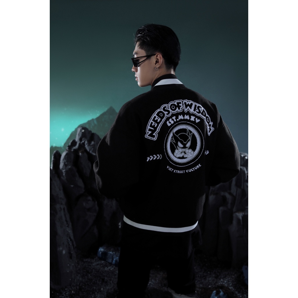 Áo khoác NEEDS OF WISDOM Intro Fleece Varsity Jacket