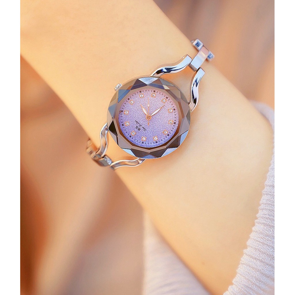 Đồng hồ nữ thời trang Bee Sister BS 1545 chính hãng kiểu dáng thời trang dây thép sang trọng
