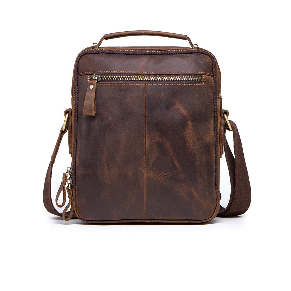 Túi Đeo Chéo Da Bò Thật Bảo Hành Da 5 Năm FD01 - DU MỤC STORE