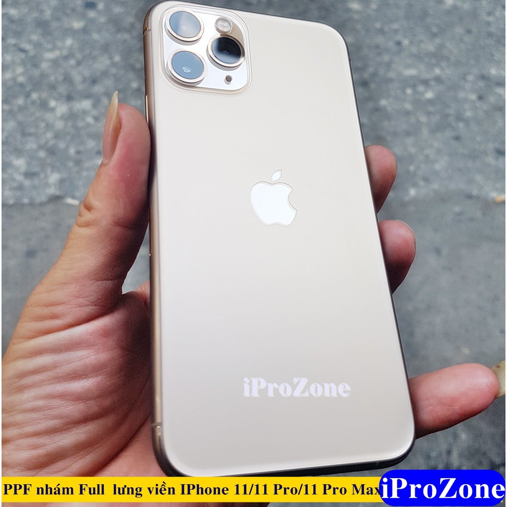 Dán Skin PPF , PDF Nhám full lưng viền , lỗ loa cho IPhone 11 , IPhone 11 Pro , Pro Max Chống bám vân tay , chống xước