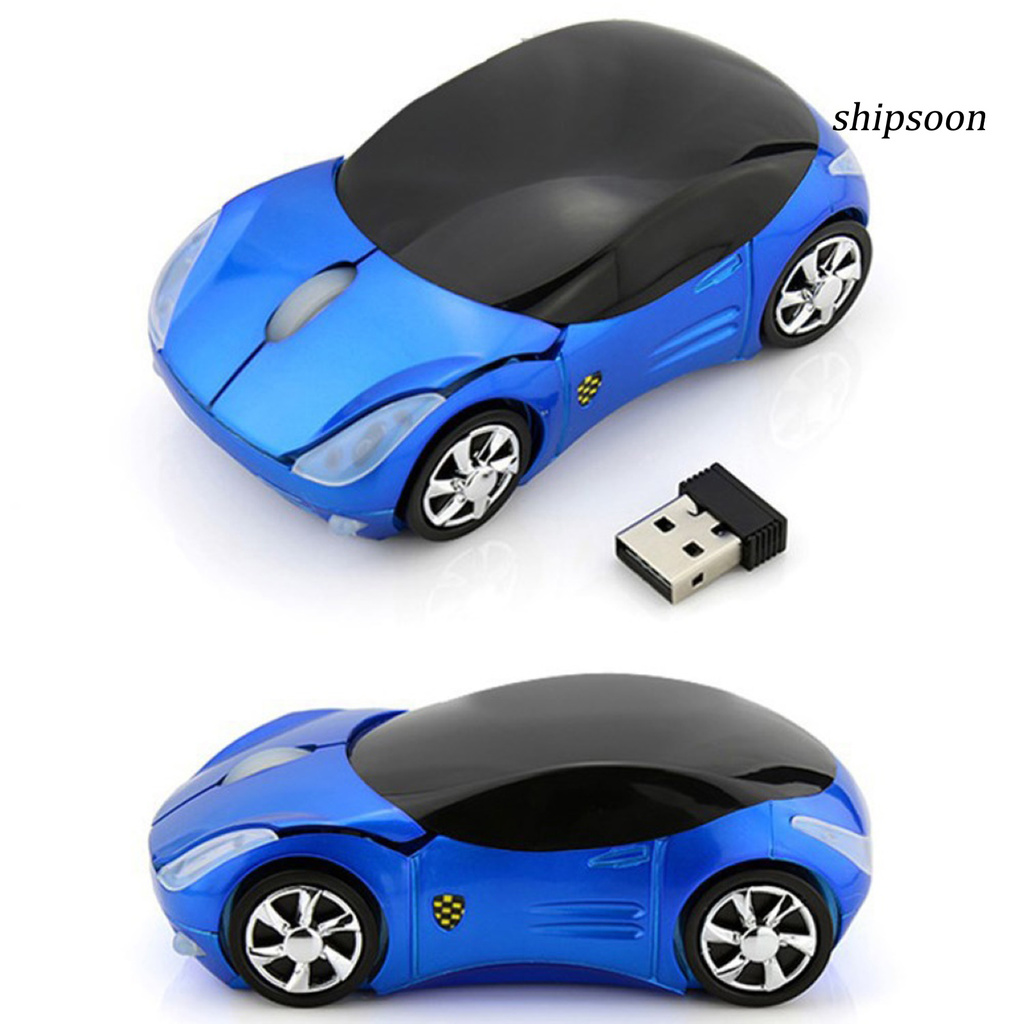 ssn -Wireless Mouse Wireless Sports Car Shape ABS Sports Car Shape Wireless Mouse for Notebook