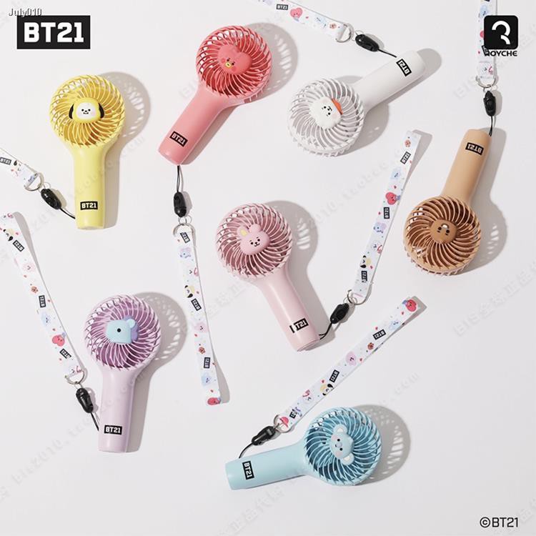 Quạt Sạc Usb Cầm Tay Mini Hình Bt21 Bts Hàn Quốc