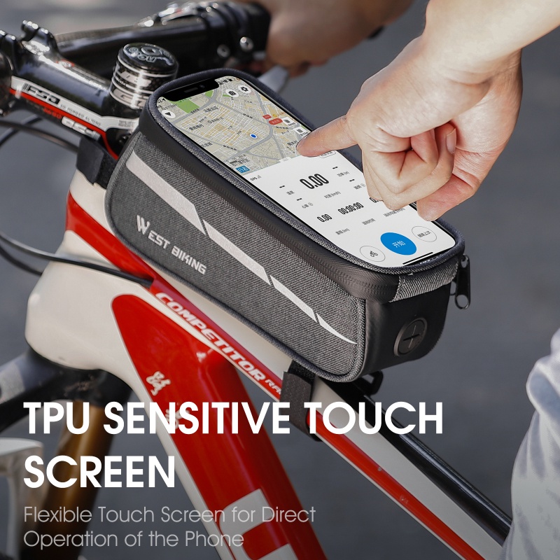 Túi gắn xe đạp WEST BIKING chống nước thích hợp cho điện thoại 7.0"