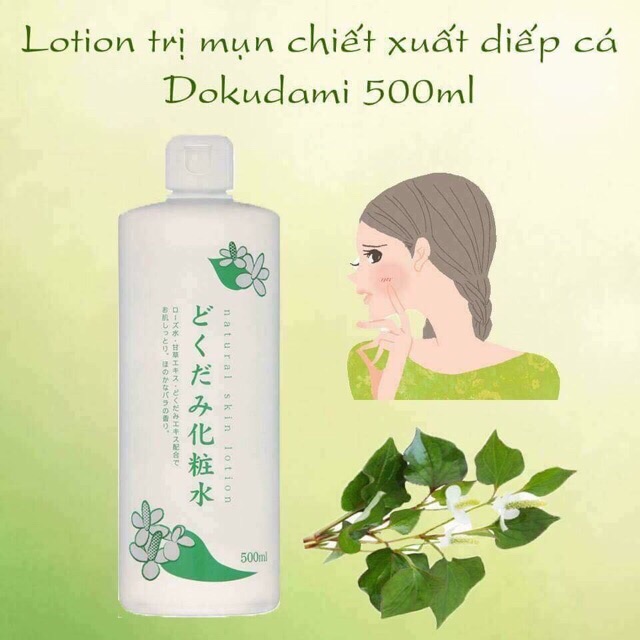 Nước hoa hồng lotion toner diếp cá Dokudami ngăn ngừa mụn 500ml | BigBuy360 - bigbuy360.vn