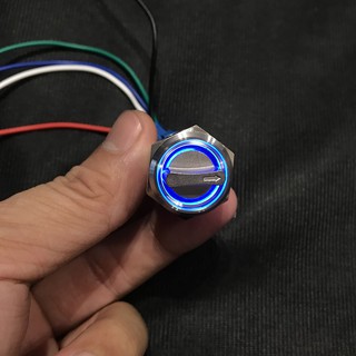 Công Tắc Led Vặn Xoay On Off Gắn Xe Máy 12v Đường Kính Ren 19mm [ 1 chiếc ]