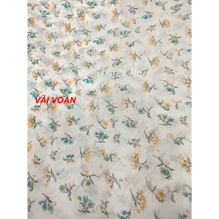 VẢI VOAN  HOA NHÍ - DÒNG VẢI THÔNG DỤNG - 1 MÉT X 1M5