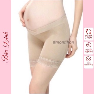 Quần bầu mặc trong váy cạp chéo