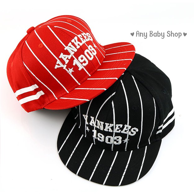 Mũ nón Hiphop Snapback cho bé trai và bé gái kiểu dáng bóng chày YANKEES 4 màu cực hot ❣❣ ❣❣