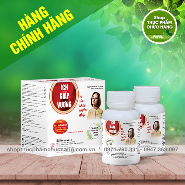 ✅ ÍCH GIÁP VƯƠNG - Hộp lớn 180 viên - MUA 1 TẶNG 1 - Tăng cường sức khỏe tuyến giáp