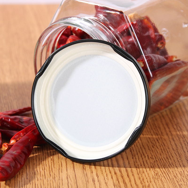 Lọ thủy tinh/ Hũ thủy tinh hình lục giác nắp xoáy vặn 750ml đựng thực phẩm