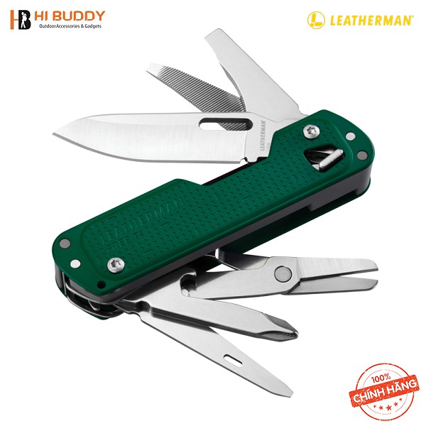 Dụng Cụ Đa Năng I Leatherman Công Nghệ FREE™ T4 – 12 Tools Dao, Kéo, Nhíp, Dũa, 100% Portland, Oregon - HIBUDDY