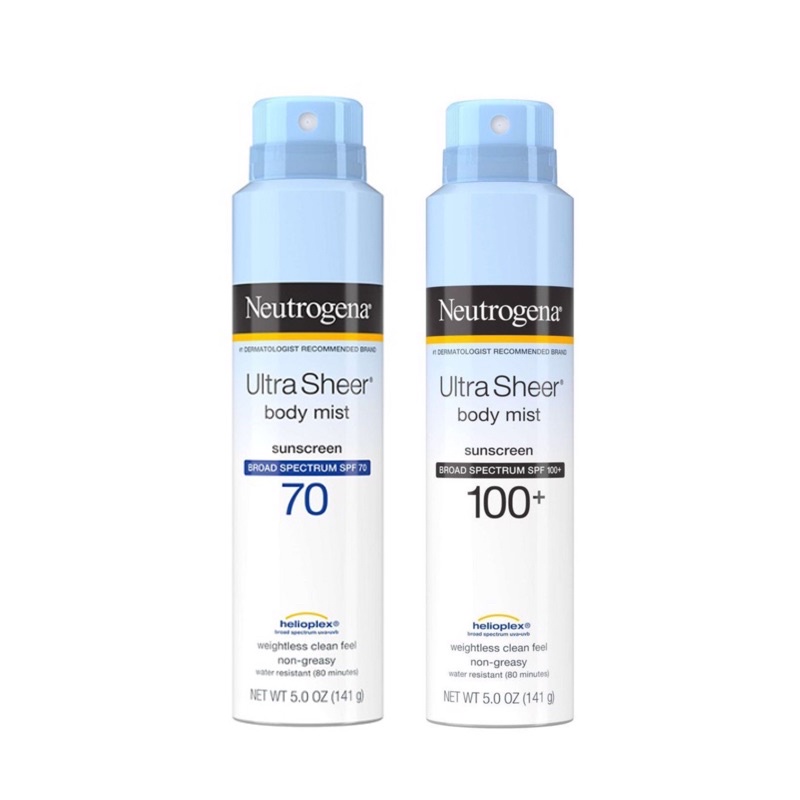 Chống nắng dạng xịt đi biển Ultra Sheer Body mist