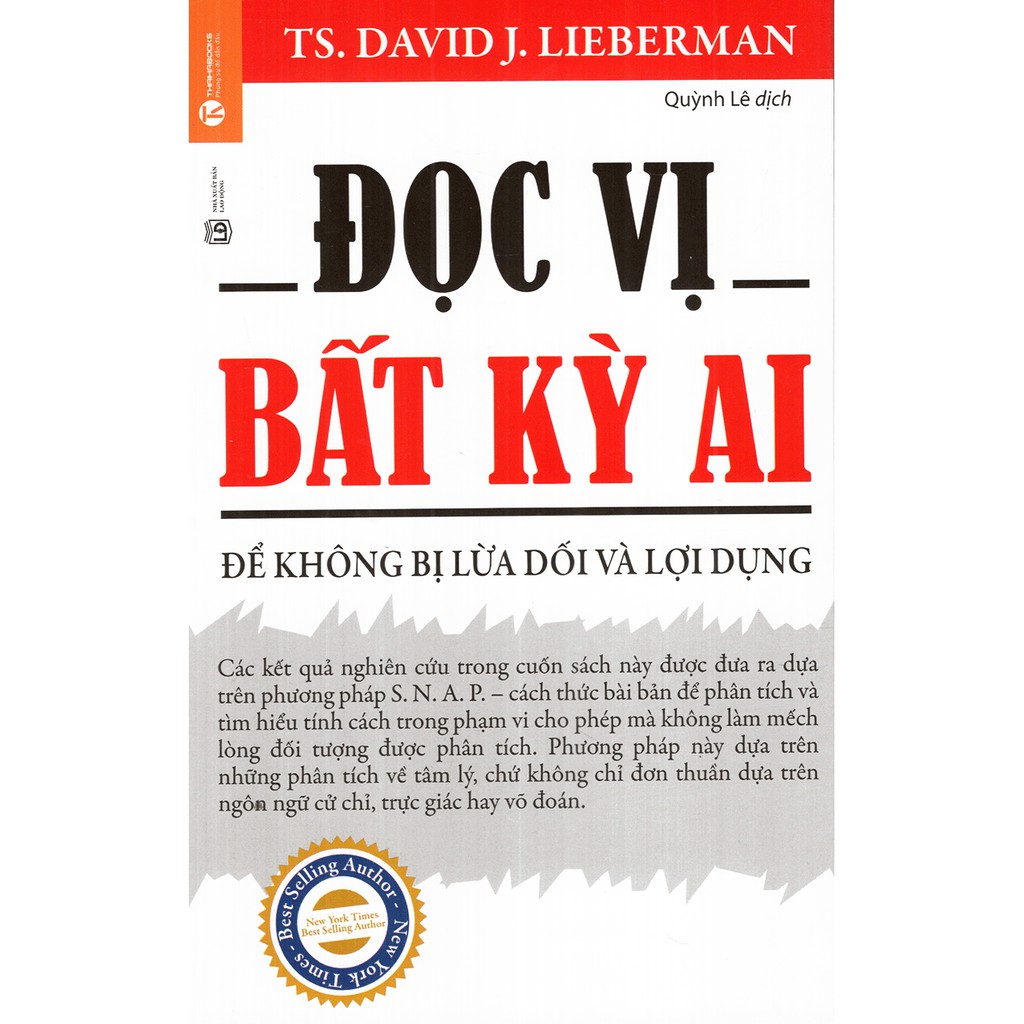 Sách – Đọc vị bất kỳ ai – TS. David J. Lieberman – top1shop