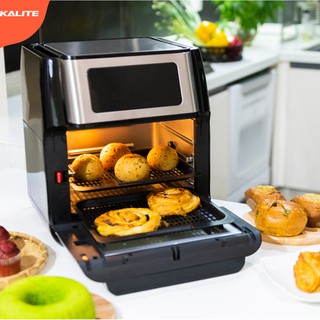 Nồi chiên không dầu, kiêm lò nướng Q10 chính hãng Kalite, thiết kế sang trọng, bắt mắt, làm không gian bếp nổi bật