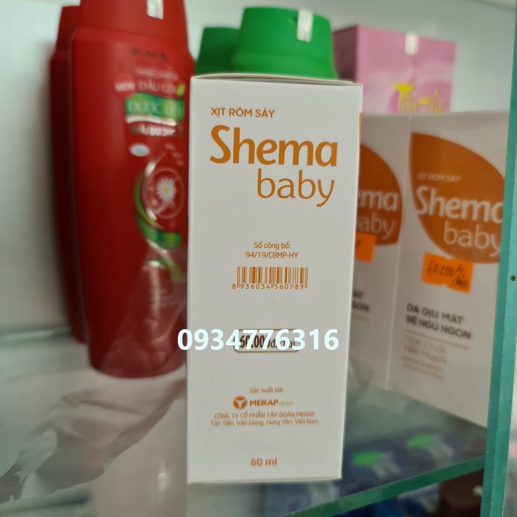 Xịt rôm sảy cho bé Shema baby