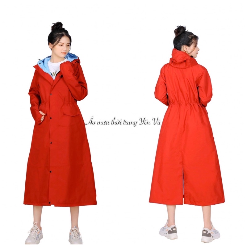 MT01 Áo mưa măng tô cho nam, nữ 2 lớp chống thấm nước tuyệt đối, thời trang cao cấp chống thấm, chống gió lạnh