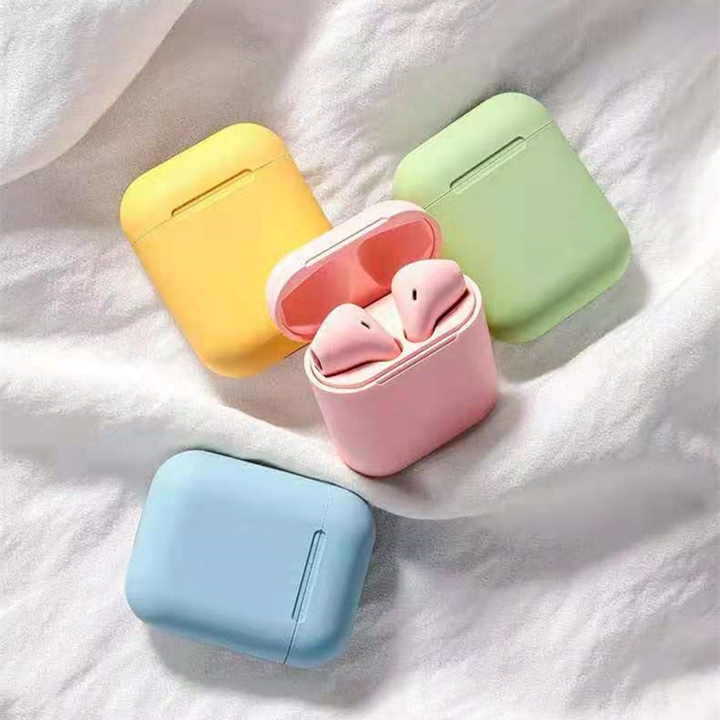 Tai nghe bluetooth không dây Inpods i12 TWS cảm ứng điều khiển cảm biến âm thanh HIFI cho Android iOS coconut