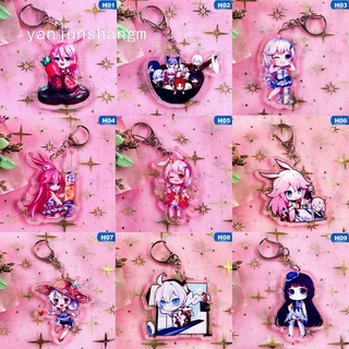 Móc khóa hình Anime Honkai Impact 3 Kiana Kaslana Raiden Zaychik Theresa Murata