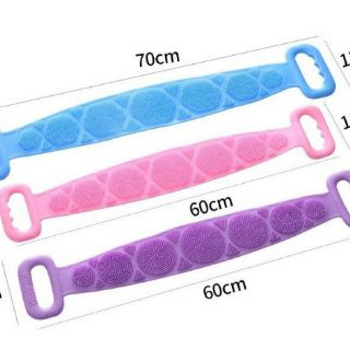 Dây Đai Chà Lưng Silicon 2 Mặt Đa Năng - DÂY KỲ LƯNG